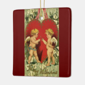  Valentijnsdag, Cherubs maken een wens Keramisch Ornament (Links)