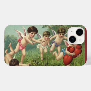 Valentijnsdag Cherubs met liefdesharten Case-Mate iPhone Case