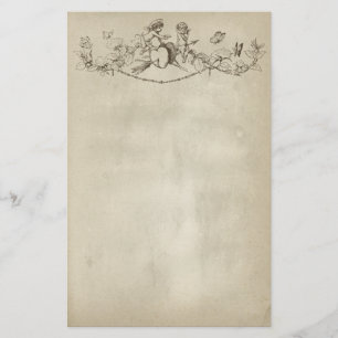 Valentijnsdag Cherubs Stationery Paper Briefpapier