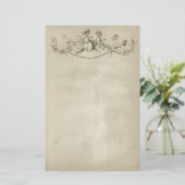 Valentijnsdag Cherubs Stationery Paper Briefpapier (Staand voorkant)