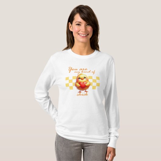 Valentijnsdag Chick T-shirt (Voorkant volledig)