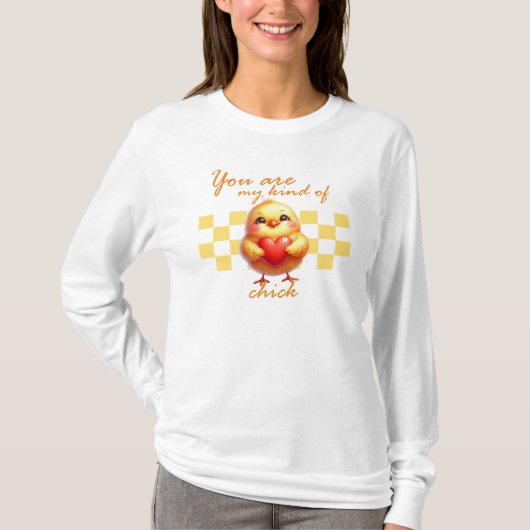 Valentijnsdag Chick T-shirt (Voorkant)