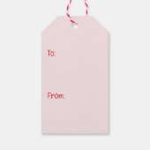 Valentijnsdag Chihuahua Dogs Cadeaulabel (Achterkant)