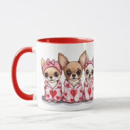 Valentijnsdag Chihuahua Dogs Mok