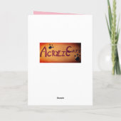 Valentijnsdag Chocolade Brown Cupid Cat Feestdagen Kaart (Achterkant)