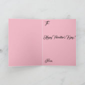 Valentijnsdag Chocolade Brown Cupid Cat Feestdagen Kaart (Binnen)