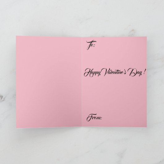 Valentijnsdag Chocolade Brown Cupid Cat Feestdagen Kaart (Binnen)