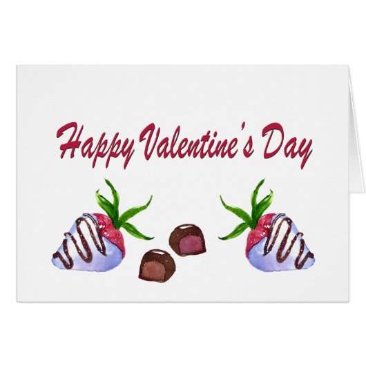 Valentijnsdag Chocolade Dekte aardbeien (Voorkant Horizontaal)