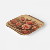  Valentijnsdag Chocolade en Bloemen Papieren Bordje (Gebogen)