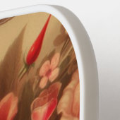 Valentijnsdag Chocolade en Bloemen Pickleball Paddle (Links Detail)