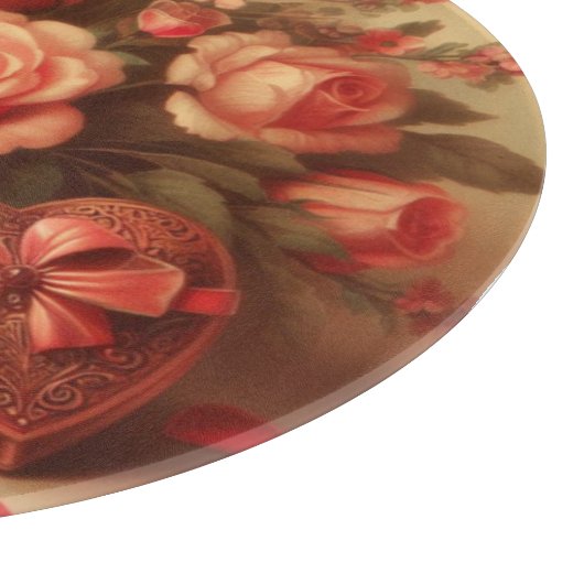  Valentijnsdag Chocolade en Bloemen Snijplank (Hoek)