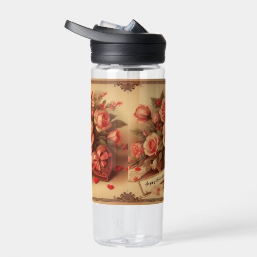  Valentijnsdag Chocolade en Bloemen Waterfles (Rechts)