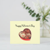 Valentijnsdag/Chocolade Feestdagenkaart (Staand voorkant)