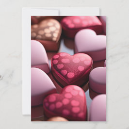 Valentijnsdag Chocolade Feestdagenkaart