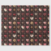 Valentijnsdag Chocolade snoep Cadeaupapier (Vlak)