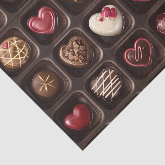 Valentijnsdag Chocolade snoep Tissuepapier (Detail)