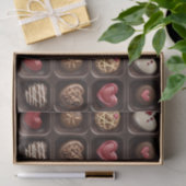 Valentijnsdag chocolade snoepjes tissuepapier (Geschenk)