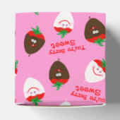 Valentijnsdag Chocolate Dipped aardbeien Bedankdoosjes (Bovenkant)