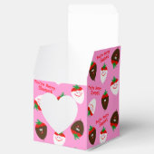 Valentijnsdag Chocolate Dipped aardbeien Bedankdoosjes (Geopend)
