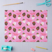 Valentijnsdag Chocolate Dipped aardbeien Tissuepapier (Craft)