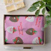 Valentijnsdag Chocolate Dipped aardbeien Tissuepapier (Geschenk)