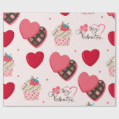 Valentijnsdag Chocolates Cadeaupapier (Vlak)