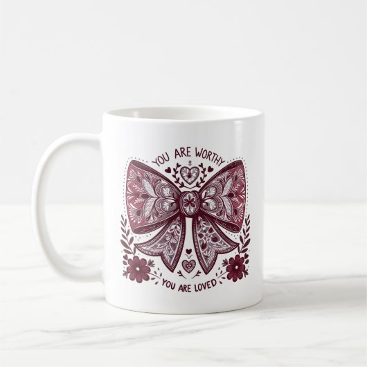 Valentijnsdag Christelijk Je bent een waardige Coq Koffiemok (Links)