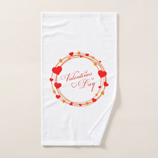 Valentijnsdag Cirkelontwerp-25695 Handdoek (Handdoek)