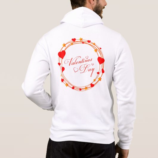 Valentijnsdag Cirkelontwerp-25695 Hoodie (Achterkant)