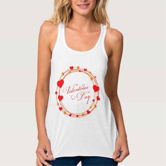 Valentijnsdag Cirkelontwerp-25695 Tanktop (Voorkant)