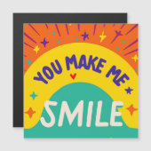 Valentijnsdag citaat "Je maakt me glimlachen" (Voorkant / Achterkant)