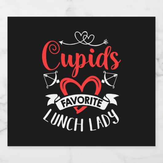 Valentijnsdag citeert romantische lunch dame sparkling wijnetiket (Enkel label)