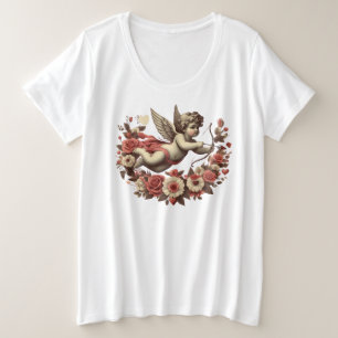 Valentijnsdag classic/ Cupid Grote Maat T-shirt