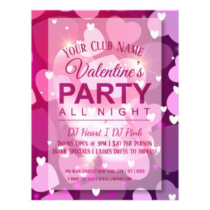 Valentijnsdag Club Party Flyer