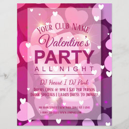 Valentijnsdag Club Party Flyer