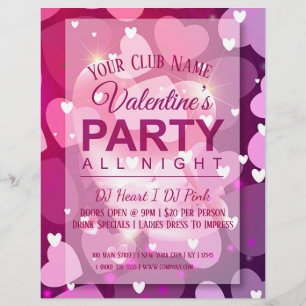 Valentijnsdag Club Party Flyer