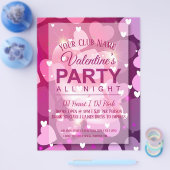 Valentijnsdag Club Party Flyer (Enkel)