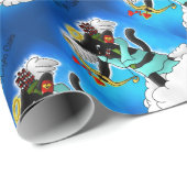Valentijnsdag Coal Black Cupid Cat+BGC Cadeaupapier (Rol Hoek)