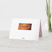 Valentijnsdag Coal Black Cupid Cat Feestdagen Kaart (Achterkant)