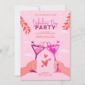 Valentijnsdag Cocktail Party Kaart (Voorkant)