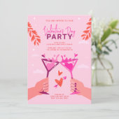 Valentijnsdag Cocktail Party Kaart (Staand voorkant)