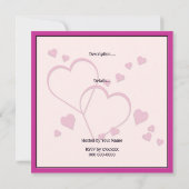 Valentijnsdag Cocktail Party Uitnodiging (Achterkant)