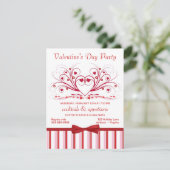 Valentijnsdag Cocktail Party-uitnodigingen Kaart (Staand voorkant)