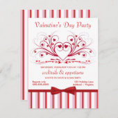 Valentijnsdag Cocktail Party-uitnodigingen Kaart (Voorkant / Achterkant)