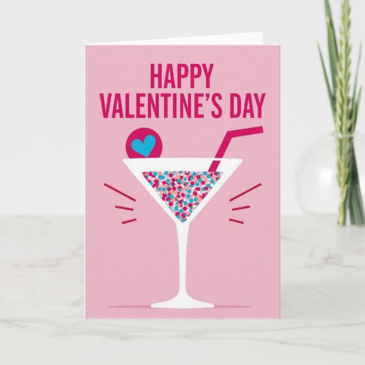 Valentijnsdag Cocktailparty Kaart (Voorkant)