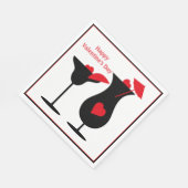 Valentijnsdag Cocktails Simple Party Servet (Hoek)