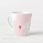 Valentijnsdag Coffee Cup Latte Mok (Linkerhoek)