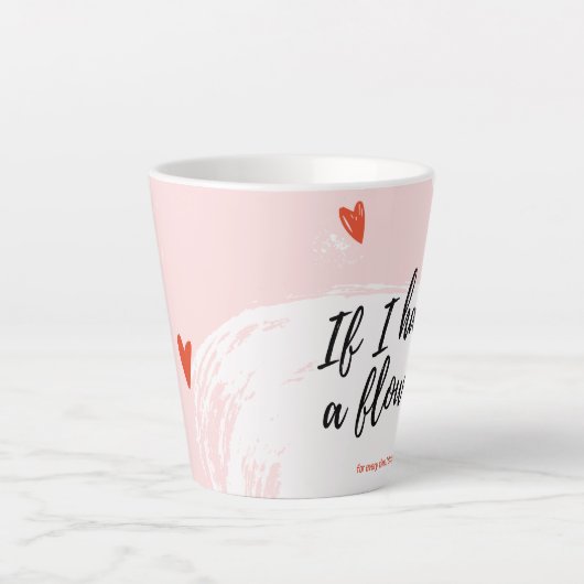 Valentijnsdag Coffee Cup Latte Mok (Voorkant)