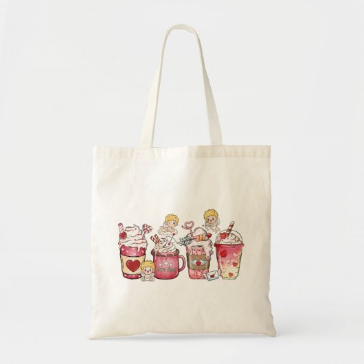 Valentijnsdag Coffee Love Fuel Tote Bag (Voorkant)