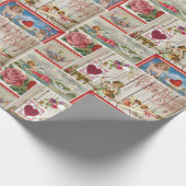  Valentijnsdag Collage - Engelen, harten Cadeaupapier (Hoek)